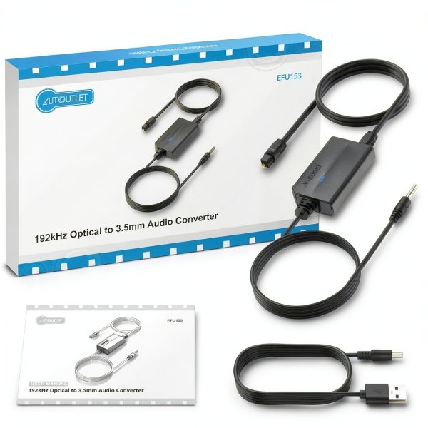 AUTOUTLET Optical to 3.5mm Converter-7