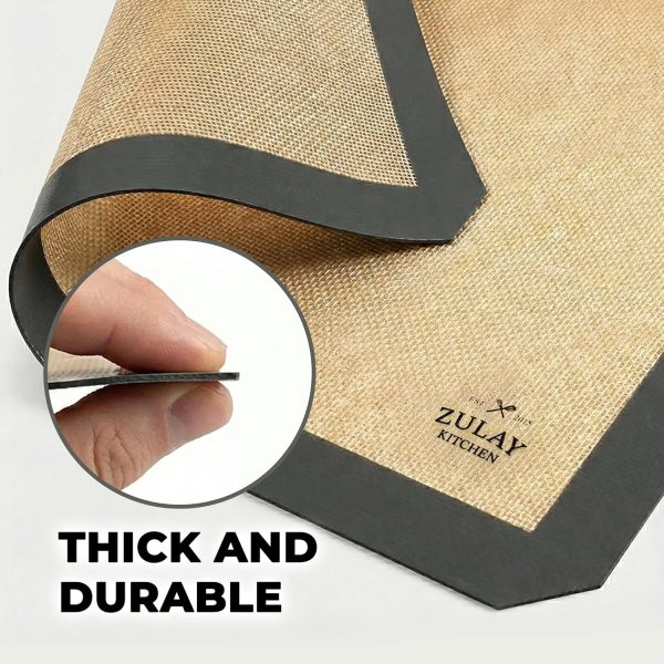 Zulay Kitchen Silicone Baking Mats Non-Stick Reusable-5
