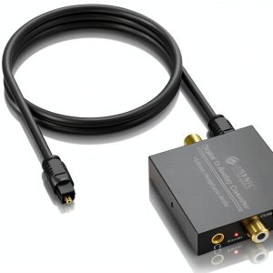 eSynic 192KHZ Digital Optical to RCA Converter-0