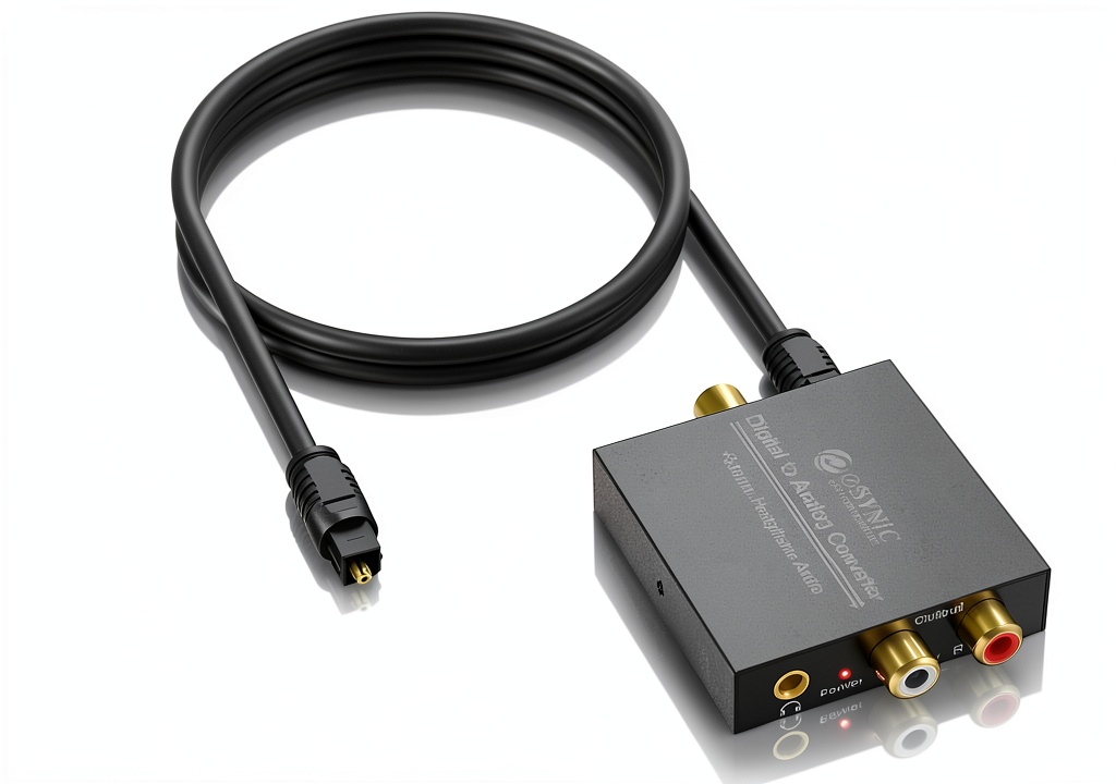 eSynic 192KHZ Digital Optical to RCA Converter
