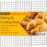 Qukaka Stainless Steel Cooling Rack Oven Safe Dishwasher-0
