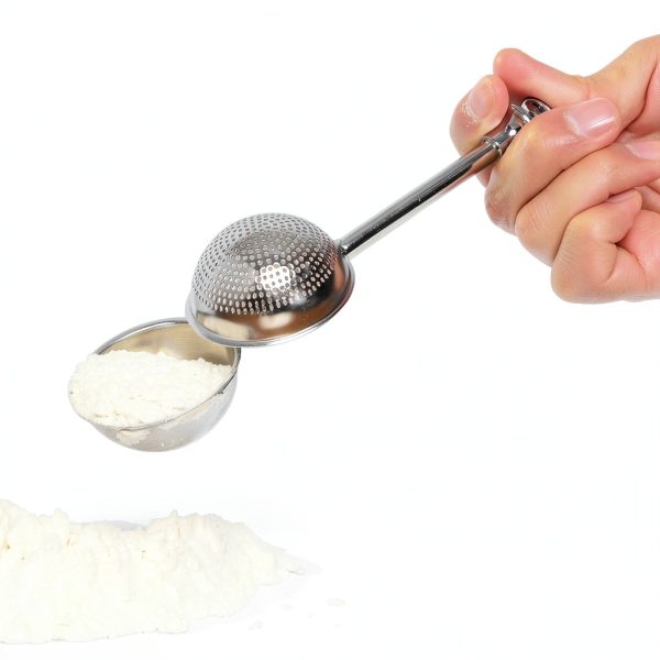 HULISEN Baking Sifter Stainless Steel Dusting Wand Compact-1