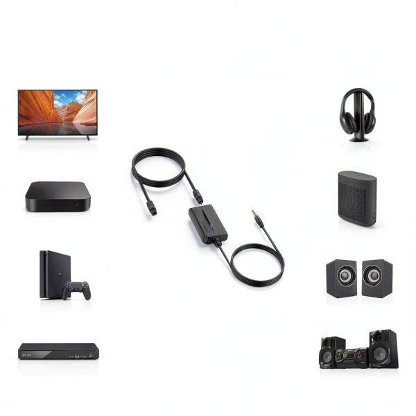 AUTOUTLET Optical to 3.5mm Converter-1