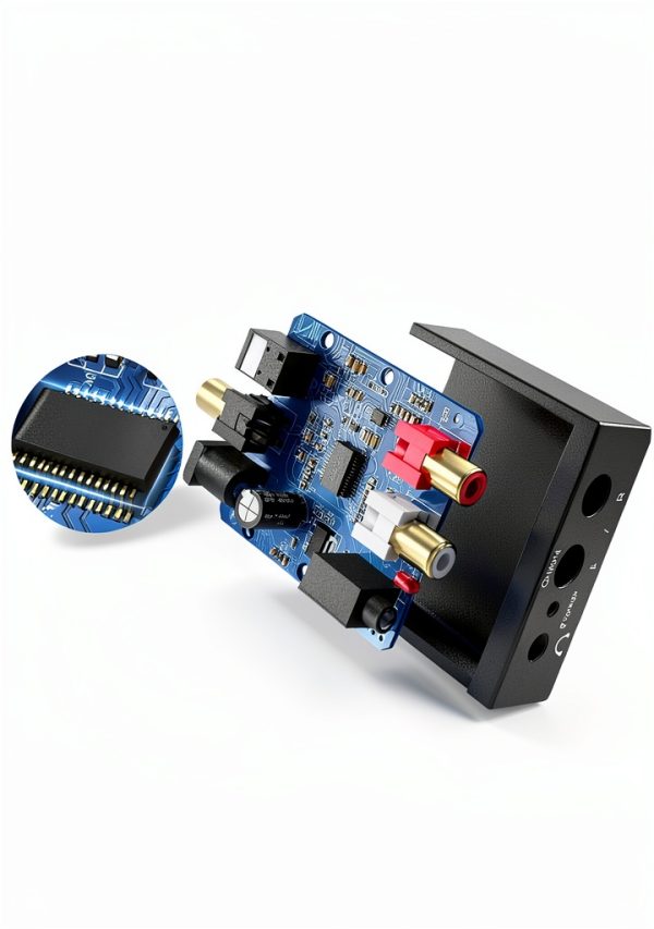 eSynic 192KHZ Digital Optical to RCA Converter-1