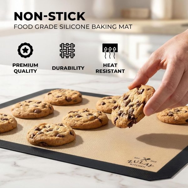 Zulay Kitchen Silicone Baking Mats Non-Stick Reusable-6