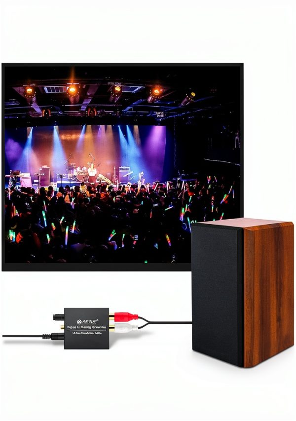 eSynic 192KHZ Digital Optical to RCA Converter-5