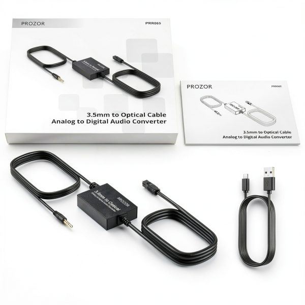 PROZOR 3.5mm to Optical Converter Audio Signal-7
