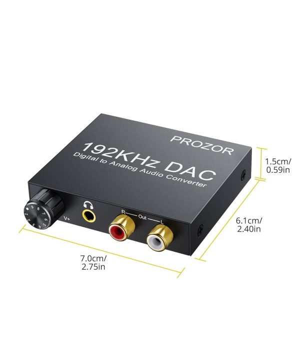 Prozor 192kHz DAC Converter Aluminum Audio-8