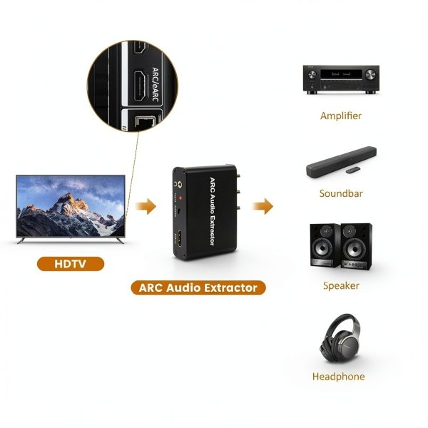 Aodafy HDMI ARC Adapter for Soundbars-3