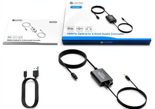 eSynic Optical to 3.5mm Converter for Headphones-8