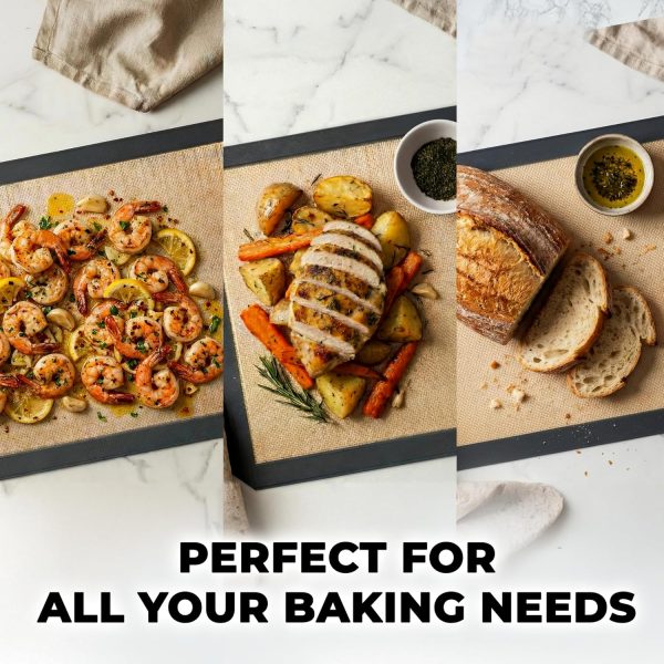 Zulay Kitchen Silicone Baking Mats Non-Stick Reusable-2