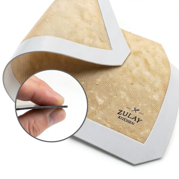 Zulay Kitchen Silicone Baking Mats Non-Stick Reusable 2 Pack-5
