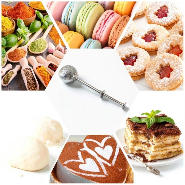 HULISEN Baking Sifter Stainless Steel Dusting Wand Compact-4