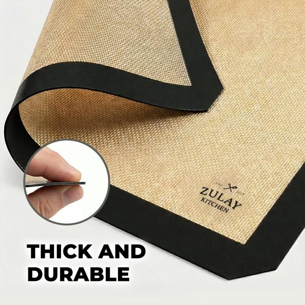 Zulay Kitchen Silicone Baking Mats Non-Stick Reusable-5
