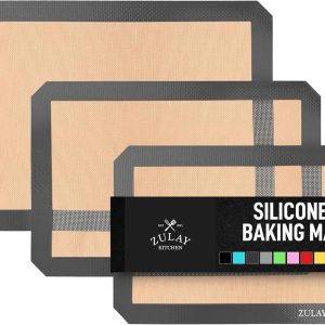 Zulay Kitchen Silicone Baking Mats Non-Stick Reusable-0