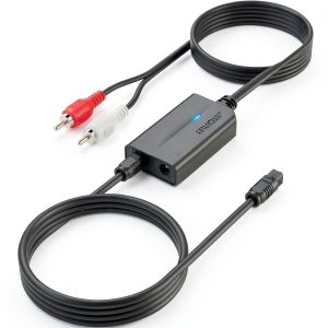Optical to RCA Converter by AUTOUTLET for Home Theater-0