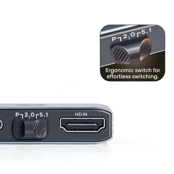 HDMI Audio Extractor Warrky Aluminum 4K HDMI20-6