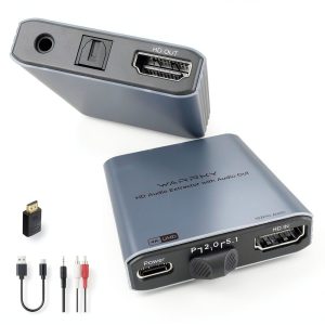 HDMI Audio Extractor Warrky Aluminum 4K HDMI20-0