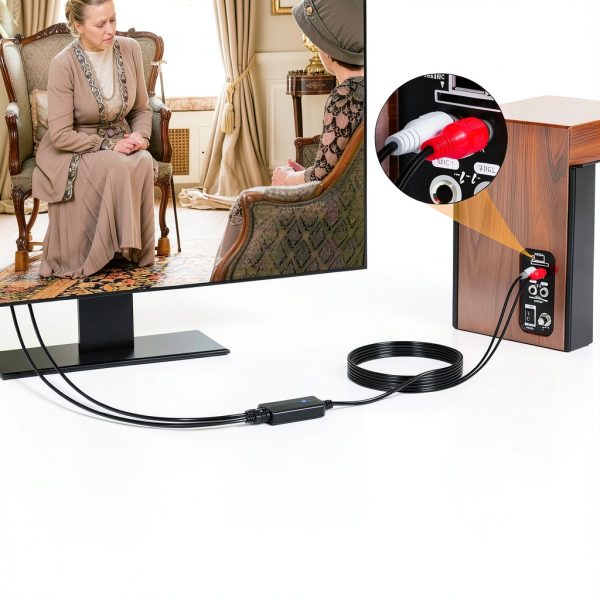 Optical to RCA Converter by AUTOUTLET for Home Theater-6