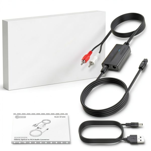 Optical to RCA Converter by AUTOUTLET for Home Theater-7