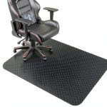 Gaming Chair Mat Vicwe 36" x 55" Hard Floor Black Anti‑Slip Protector-0