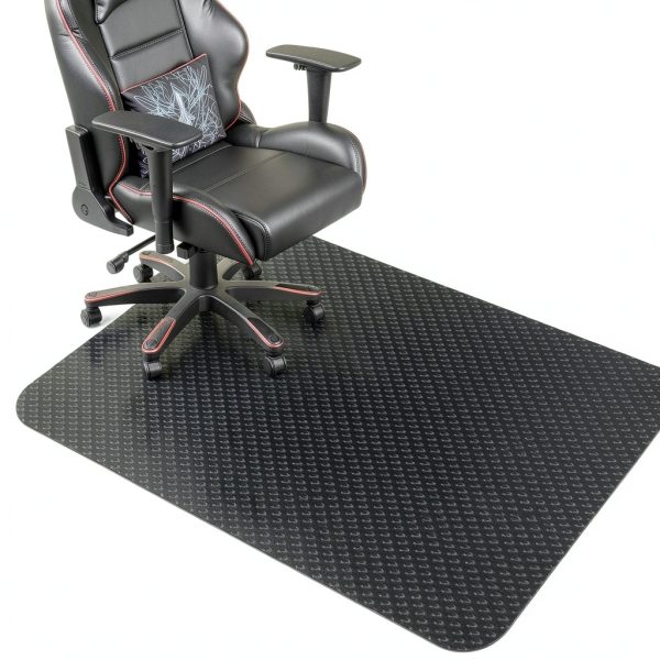 Gaming Chair Mat Vicwe 36" x 55" Hard Floor Black Anti‑Slip Protector-0