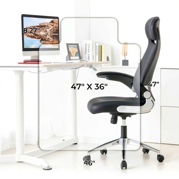 Office Chair Mat MammyGol Hard Floor Protector 36x47 Transparent PVC-6