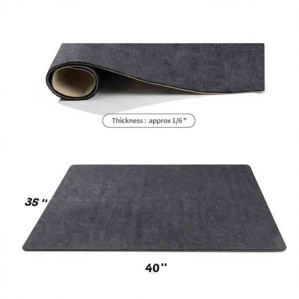 Office Chair Mat Riveroy Hardwood Floor Large Non-Slip 48x36 Black-4