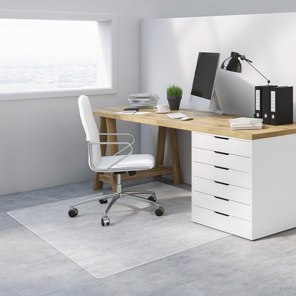 Office Chair Mat for Hard Floors, 48” x 48” Large Floor Protector Mats, Easy Rolling Desk Chair Mat for Hardwood, Clear, Easy to Clean (Square)-8