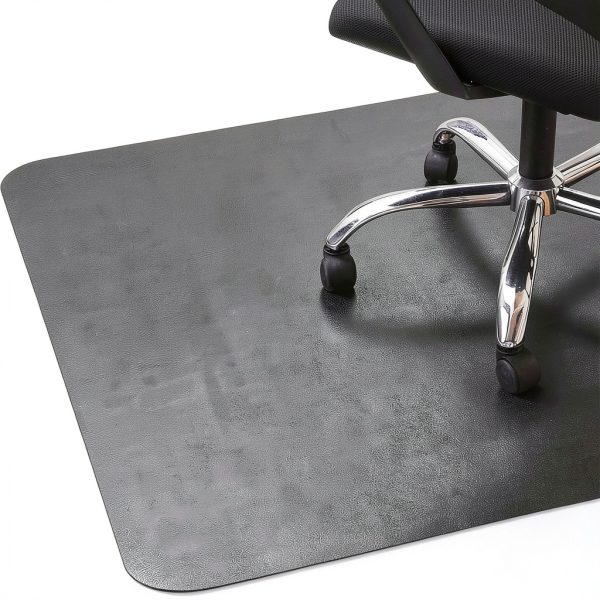 Office Rolling Chair Mat Lesonic Black 47x35 Hard-Floor Protector-0