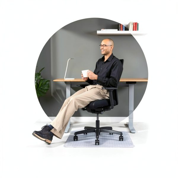 HON Office Chair Mat for Carpet 36" x 48" with Extended Lip-2